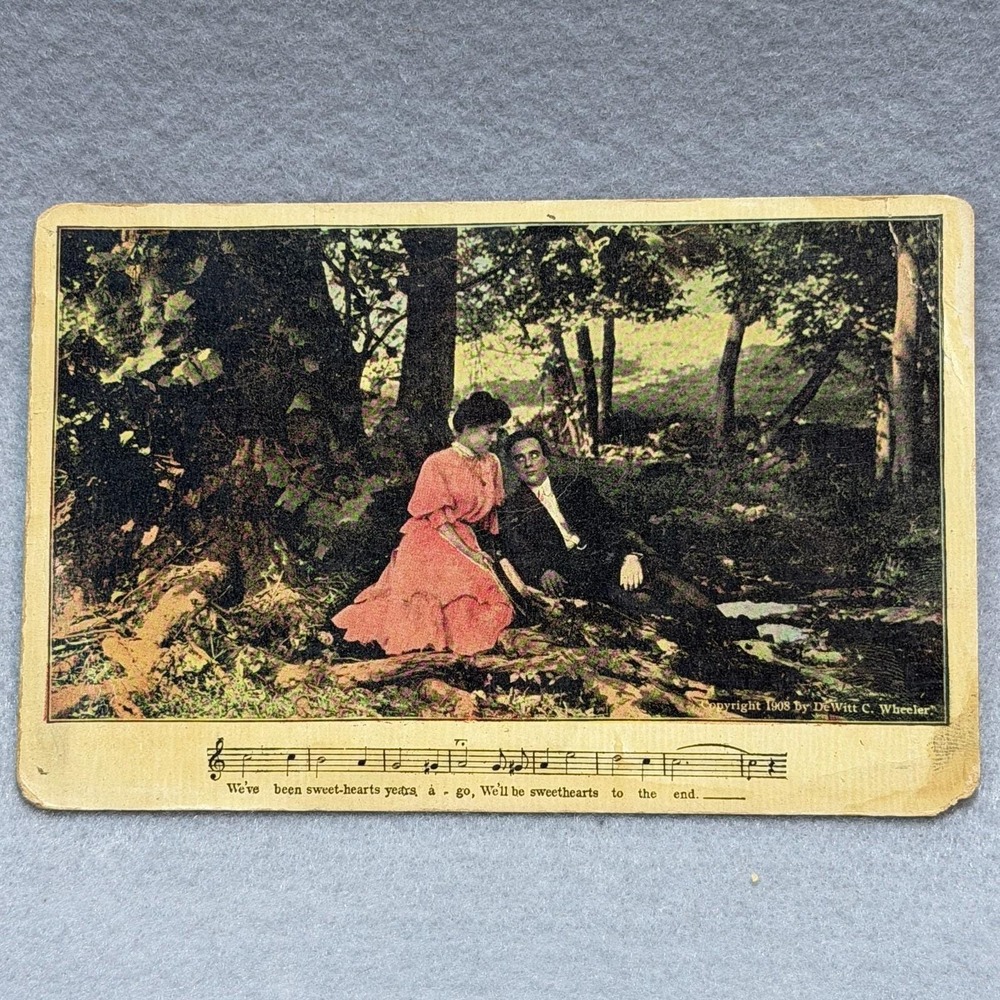 Anglo Song Series "We've Been Sweethearts Years Ago"  DC Wheeler‎ 1908  POSTCARD